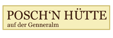 Logo - Posch´n Hütte auf der Genneralm - Hintersee - Salzburg